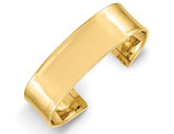 14K Yellow Gold Polished Slip On Bangle Bracelet (19.00 mm)
